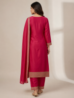 Chandari Silk Heavy Embroidery Work With Sequence Work - Image 2
