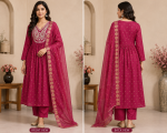 Maroon Anarkali Suit Set - Image 5