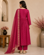 Maroon Anarkali Suit Set - Image 3