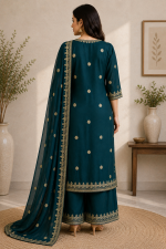 Ruhani Teal Kurta Set - Image 3