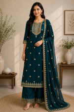 Ruhani Teal Kurta Set